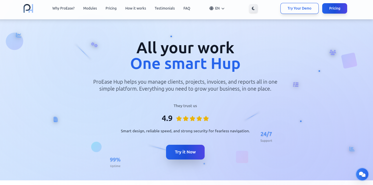 ProEaseHup – Real-Time CRM & ERP Analytics Platform