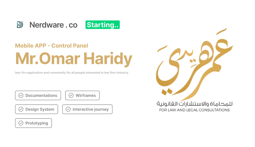 Omar Haridy - Mobile App for Law Firm